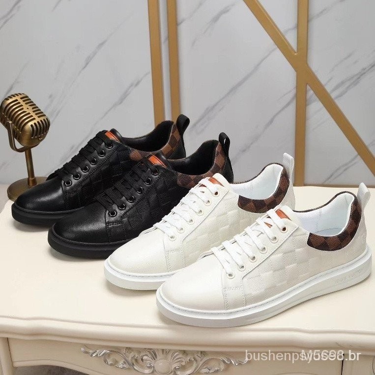LV sapatos de homem low-top casual sapatos masculinos IV7U