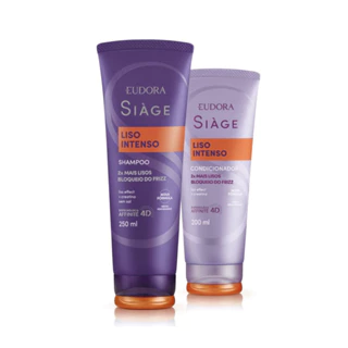 Kit Liso Intenso Shampoo 250mL e Condicionador 200mL Siage Eudora