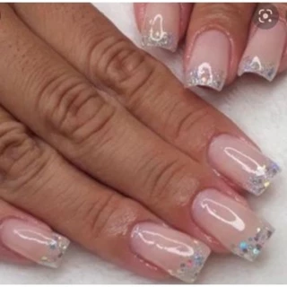Kit 100 Unhas Postiças Acrigel Tips Acabamento Meia Lua/Formato unhas pontiagudas em Oferta na Shopee