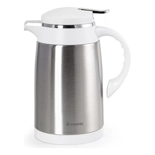 Garrafa Térmica Café Chá Suco Aço Inox Bule Térmico Branca 6