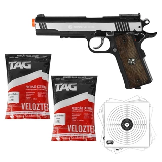 Pistola Airsoft 6mm 1911 Co2 Rossi Wingun BBs 0.20 - 10000un