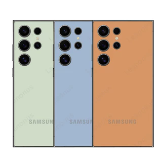 Pele Com Tema De Titânio Decalque Para Samsung Galaxy S24 S23 S22 Ultra Back Capa De Filme Protetor Lateral Adesivo De Mudança De Cor