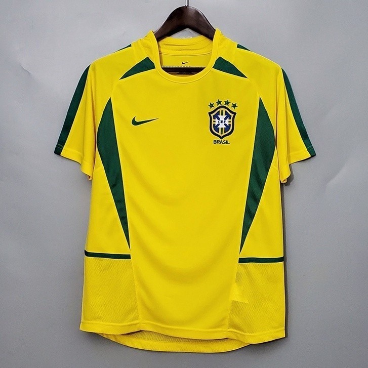 Camisa De Futebol Retro Brasil 2002 EX9Q
