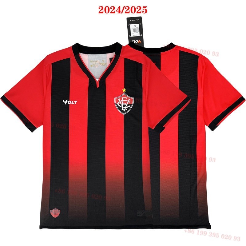 camisa vitória masculina/feminina 24/25 camisa de futebol 1:1 versão dos fãs