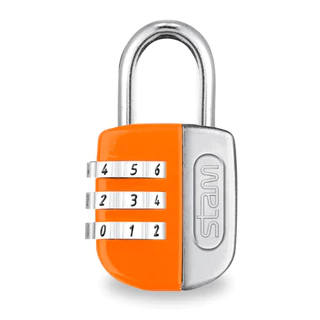 Cadeado Segredo Senha Segurança Laranja 25mm Stam Life Colors Mala Mochila Armário Bolsas Segurança Praticidade