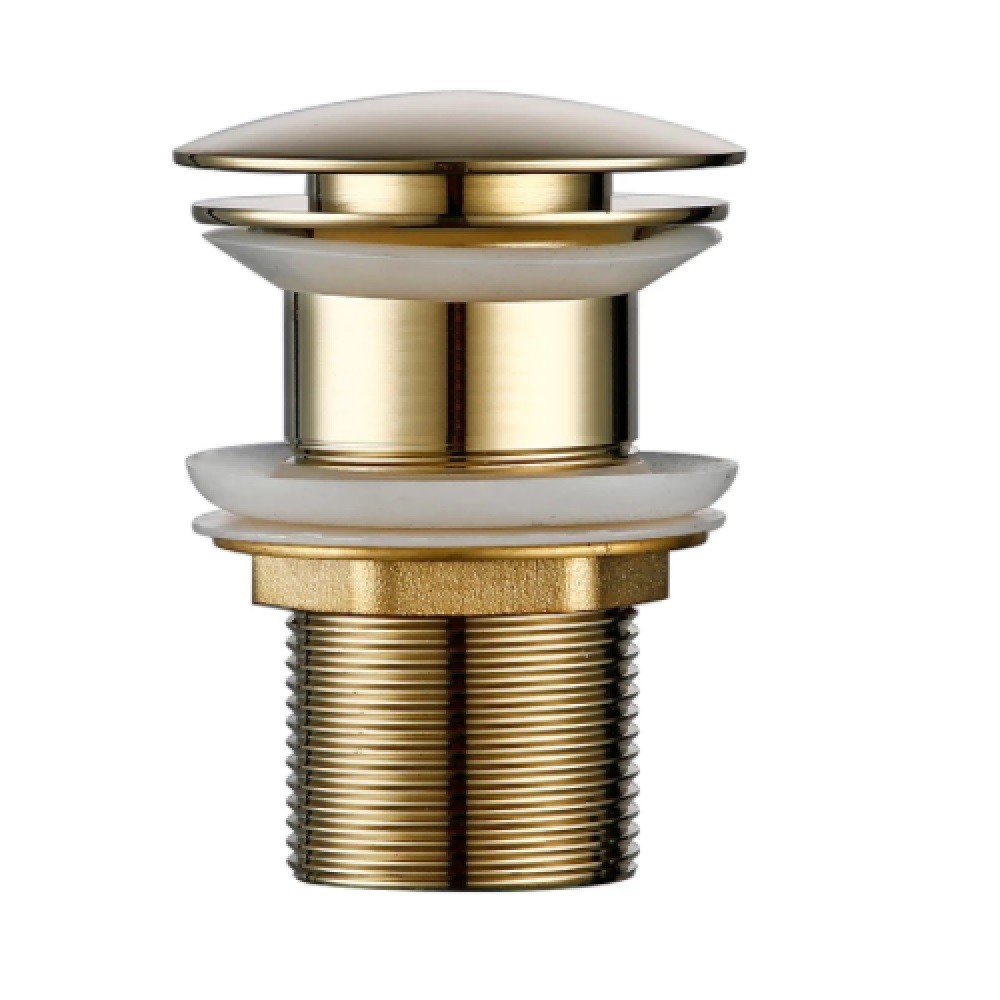 Válvula Ralo Click Luxo Inteligente Inox P/cuba 11/4 (4cm) Dourada
