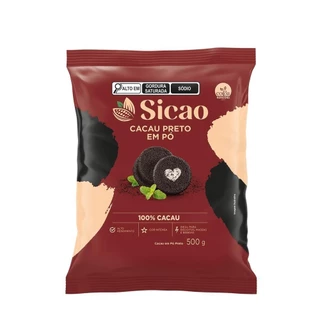 Cacau Em Po Sicao 500g 100% Black