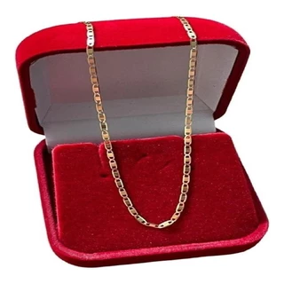 Corrente de Ouro 18k Piastrine 70cm 2mm em Oferta na Shopee