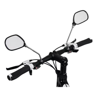 Espelho Retrovisor Par Com Refletor Bicicletas Urbana E Mtb