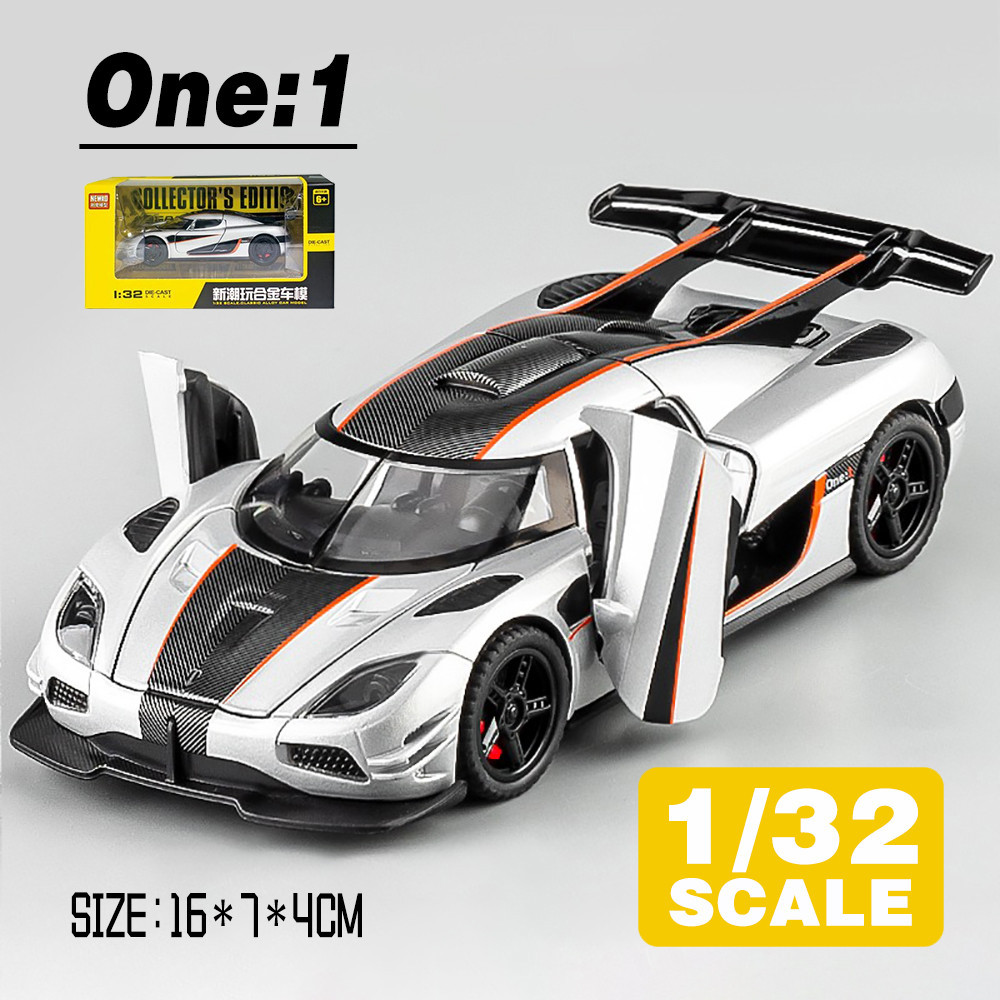 ミニカー 1/32 Koenigsegg One 1 KLT 1 : 32 Koenigsegg One : 1 Supercar Metal Alloy Toys Car Modelo