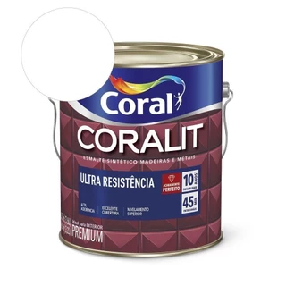 Esmalte Sintético Coralit Ultra Resistência Alto Brilho Branco Neve 3.6l Coral