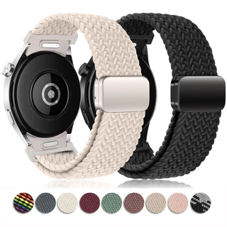 Pulseira de Nylon para Samsung Galaxy Watch 7 6 5 4 44mm 40mm 6 Classic 47mm 43mm 5 Pro 45mm FE