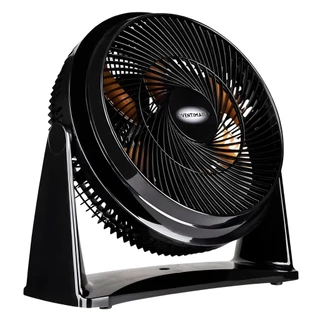 Ventilador Circulador de Ar Ventimais 35cm chão, mesa e parede Preto e Bronze 220V
