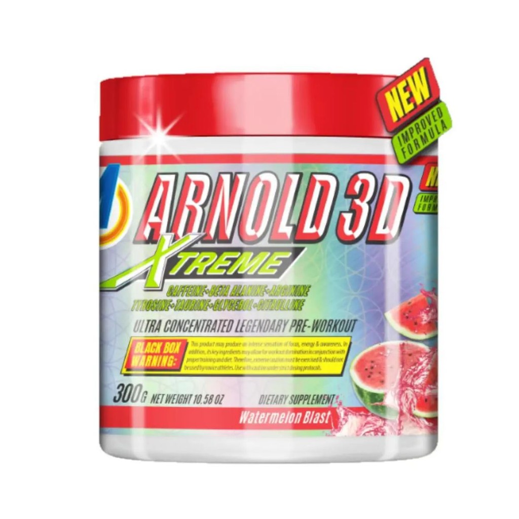Pré Treino Arnold 3d Extreme Melância Watermelon 300g | Arnold