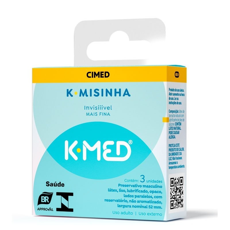 Preservativo K.Med K.Misinha Invisivel 3 uni (310)