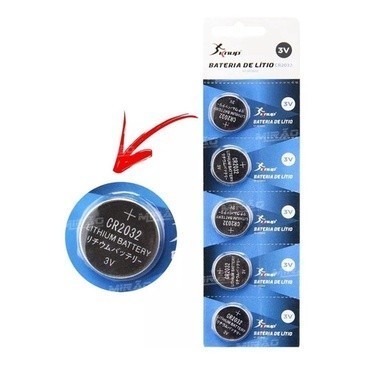 05 Baterias Pilhas KNUP Cr2032 1 cartela