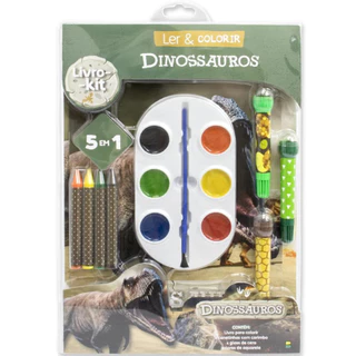 Ler & colorir dinossauros em Oferta na Shopee
