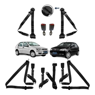 Cinto Segurança Fecho Kit 5 Bancos Fiat Palio 2005 Adiante