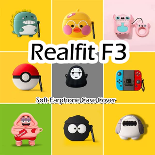 【 In Stock 】 For Realfit F3 Estojo De Desenho Animado Anime Fone De Ouvido Em Silicone Macio Tampa Do NO . 1