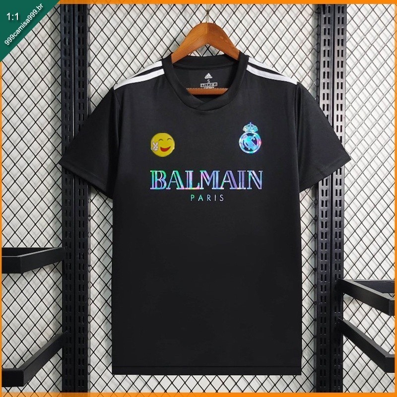 Camisa preta equipe 2023 Futebol HM TCUF Real madrid camisa de futebol 