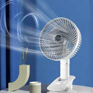 2 em 1 mini ventilador portátil multifuncional montado na parede para sala de estar--8720