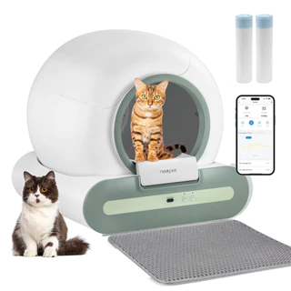 Newpet 65L Auto-limpeza Sanitário Higiênico Banheiro para Gatos WC Cat New para Gatos
