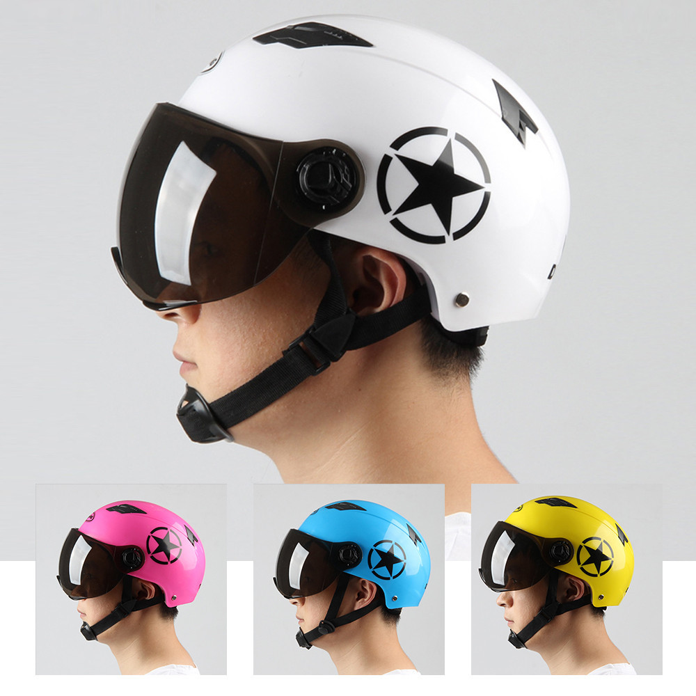 Capacete De Verão Universal Meio Portátil Fivela Durável Novo Material Facilidade De Uso