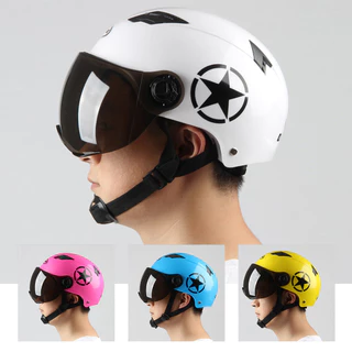 Capacete De Verão Universal Meio Portátil Fivela Durável Novo Material Facilidade De Uso