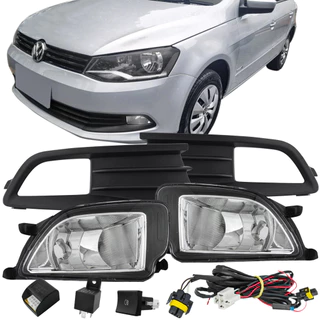Kit Farolete Milha Neblina Gol Voyage G6 2013 2014 2015 2016 com Botão Original