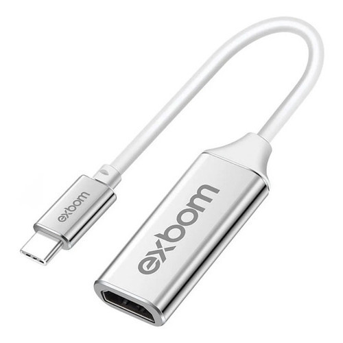 Cabo Adaptador de Vídeo Tipo-C Macho para HDMI Fêmea 4K