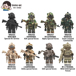 Minifiguras De Soldados Forças Especiais Bloco De Bonecos Modelos Colecionáveis Brinquedos De Aniversário