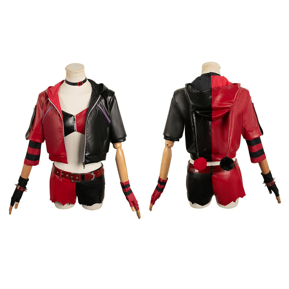 Harley Quinn Cosplay Fantasias De Carnaval De Halloween | Shopee Brasil