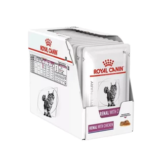 Sachê Renal Feline 85g - Royal Canin - 12 Unidades