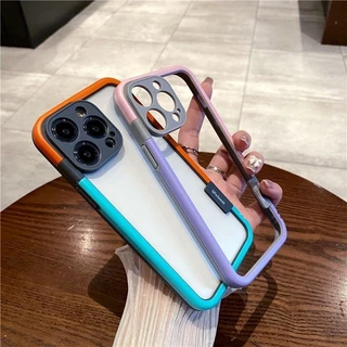 Nova Capa De Duas Cores 2 Em 1 Para iPhone 15 14 13 12 11 Pro Max Estrutura Colorida Resistente A Choques