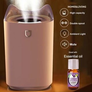 Umidificador 3L De Ar Anti-Queima Purificador De Aroma K7 Névoa Dupla