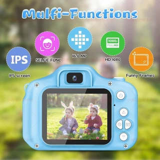 Mini-câmera digital de 2 polegadas com tela HD recarregável para crianças Brinquedos fotográficos fofos com câmera de brinquedo para o exterior para presentes infantis