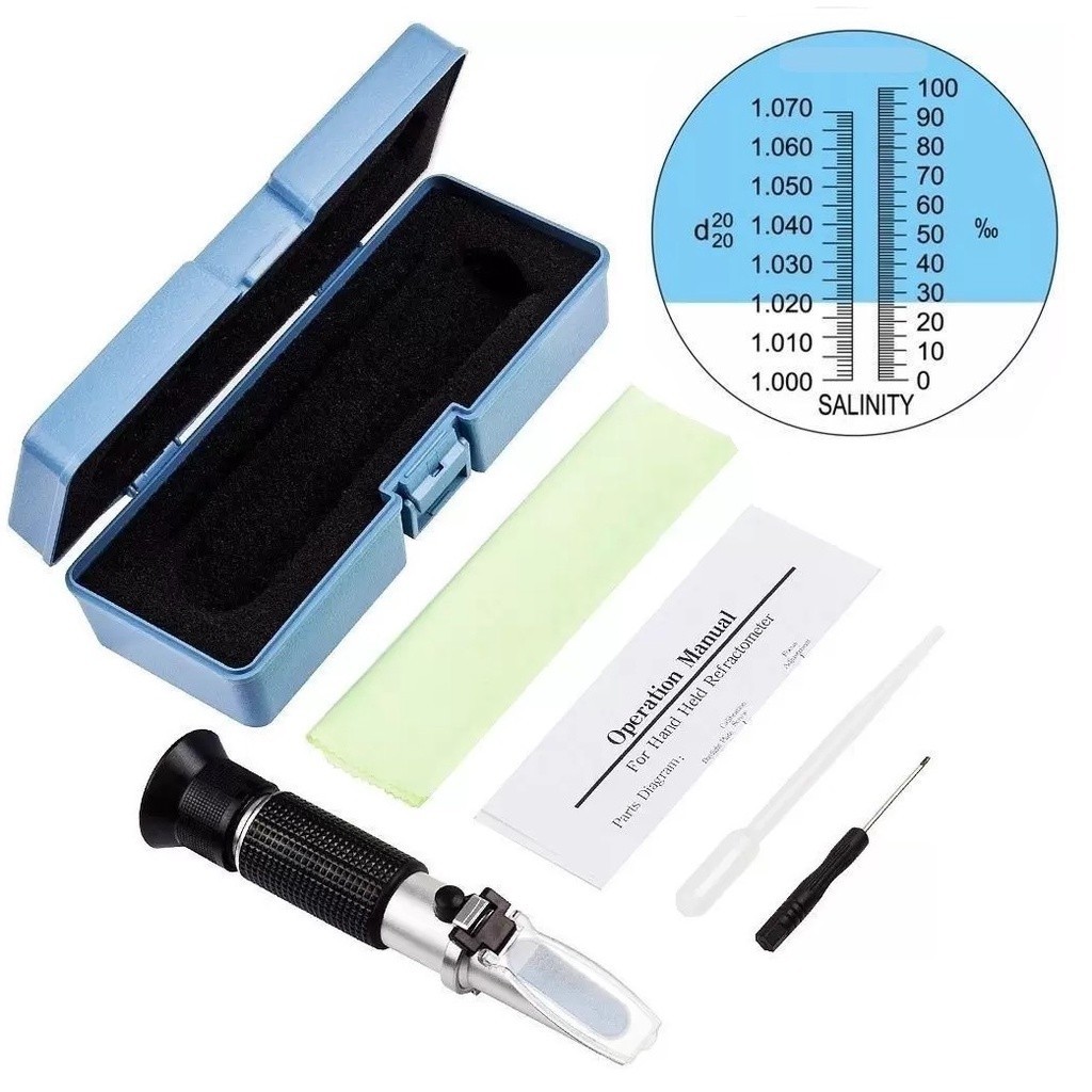 Refratometro Medidor Salinidade Densidade Aquarios