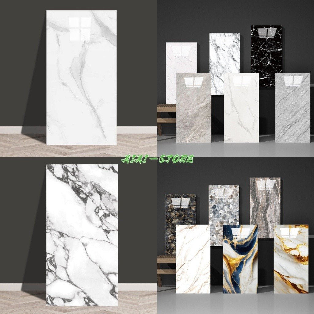 KIT30 Placa Adesiva 3d Mármore De Parede Relevo Lavável 30cm X 60cm