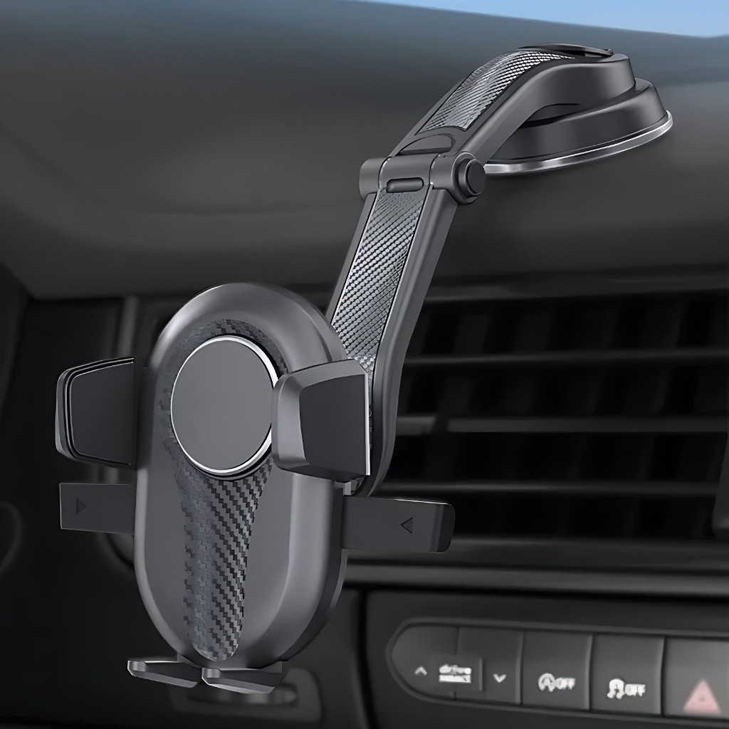 Suporte Celular Carro Veicular Trava Anti Queda 360º Universal Ajustável para Veiculo