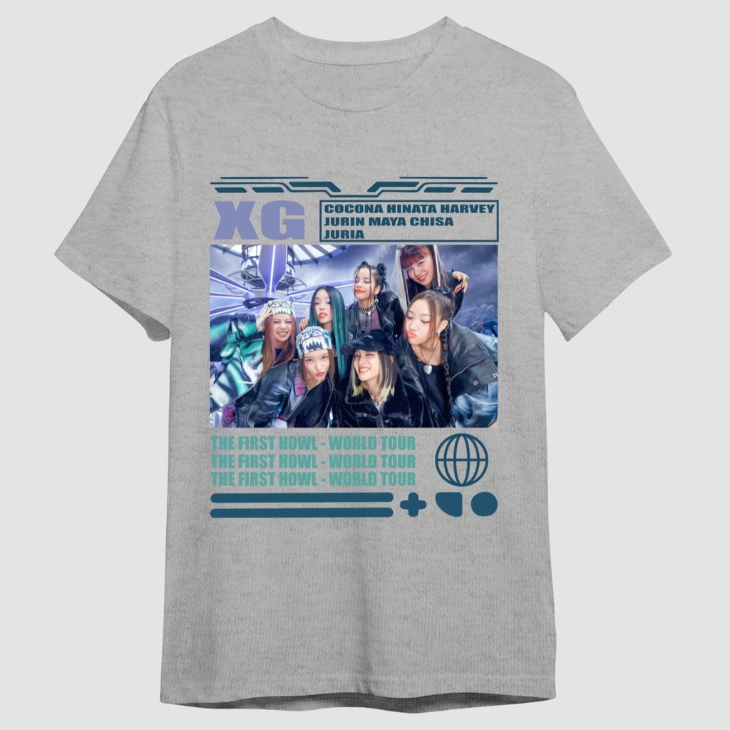 Camiseta Xtraordinary Girls Xg Grupo J-pop XG 1st WORLD TOUR The