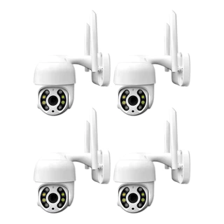 Kit 4 Câmeras de Segurança Externa Ip Wi-Fi Tudo Forte Speed Dome Motorizada Full HD A prova D