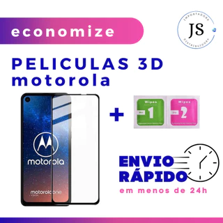 Pelicula de Vidro 3D / 9D Para Motorola E7 E7 PLUS E7 POWER E13 E20 E22 G10 G20 G22 G23 G30 G32 G53