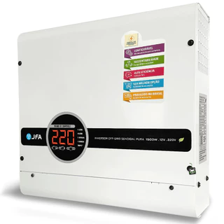 Inversor Solar Tensão Senoidal Energia 1500W 12V P/ 220V JFA