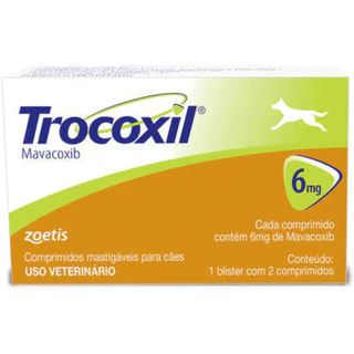 TROCOXIL 6 MG ANTI INFLAMATORIO CACHORRO 2 COMPRIMIDOS