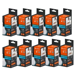 10 Lâmpadas Led 9w Branco Frio 6500k E27 A60 Ledvance Osram