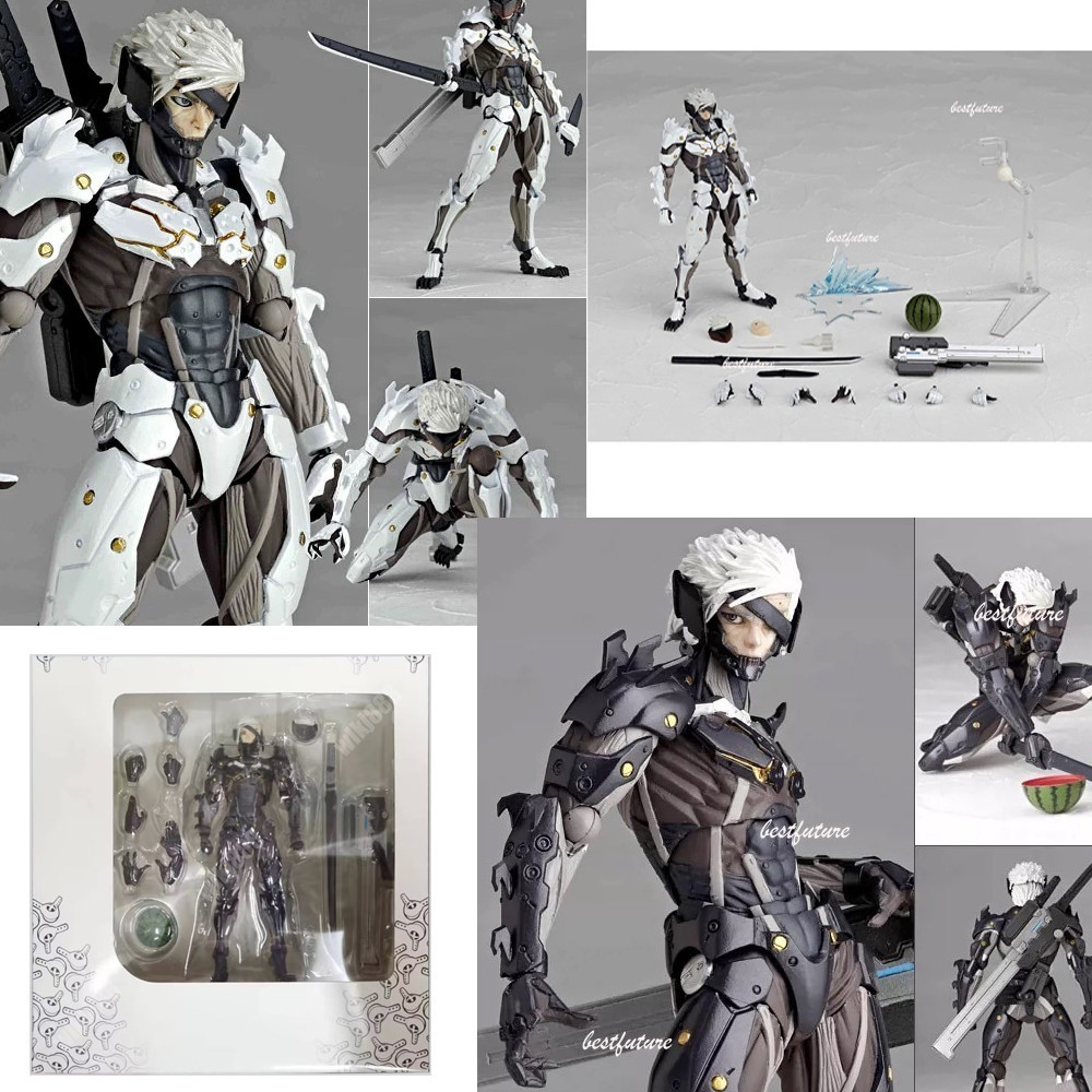 Figura Raiden MGS KO Kaiyoda Modelo De Ação De Revengeance De Engrenagem Metálica Decoração De Coleção De Juntas Móveis