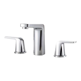 Torneira Para Banheiro Misturador Duplo Comando Bica Baixa Amandaú Pingoo - Prata Cromado em Oferta na Shopee