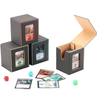 Deck Box Top loader Commander 100 Cards Double Sleeve Magic Pokemon YU GI OH Armazenamento