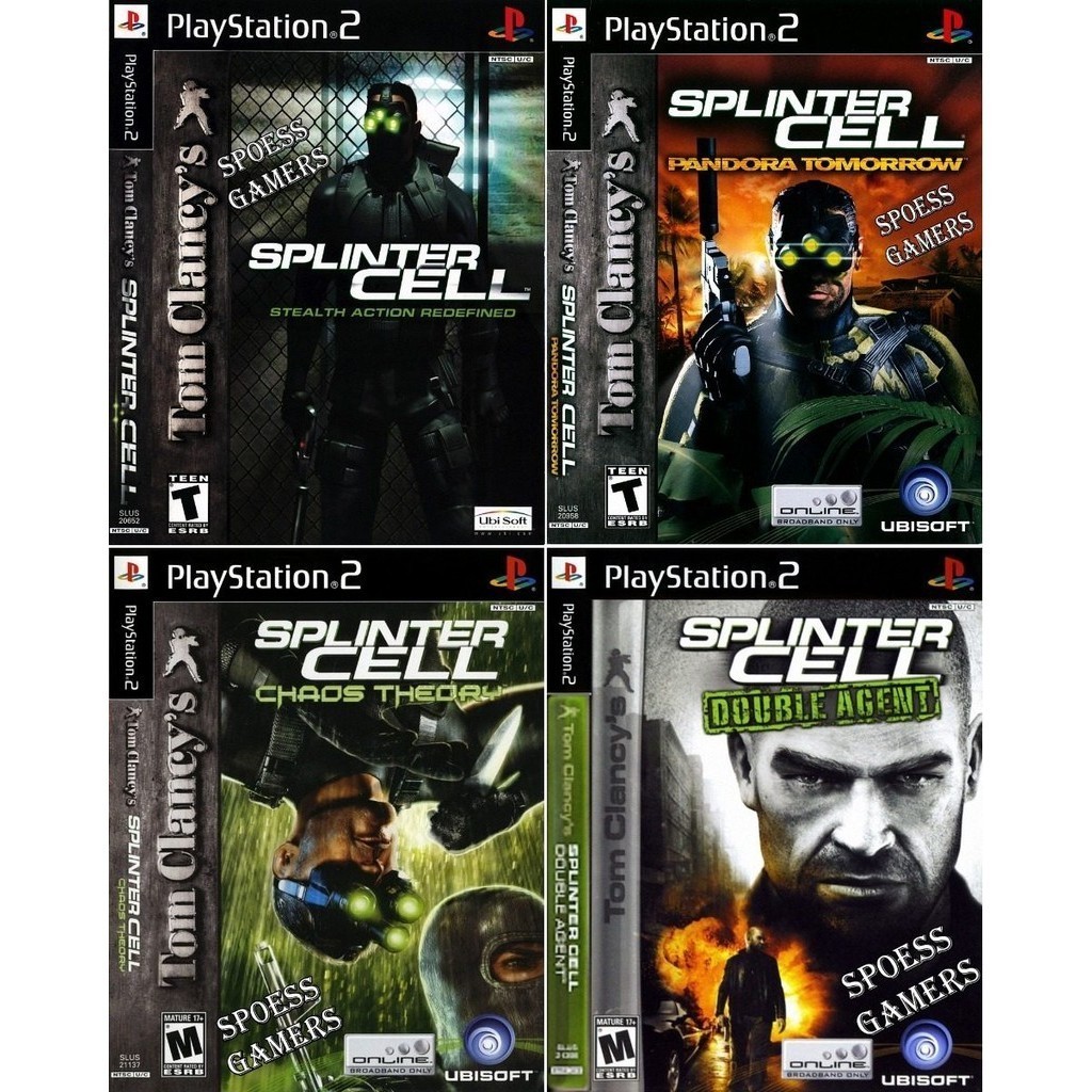 Tom Clancy's Splinter Cell Coleção (4 Dvd) Patch Ps2 | Shopee Brasil