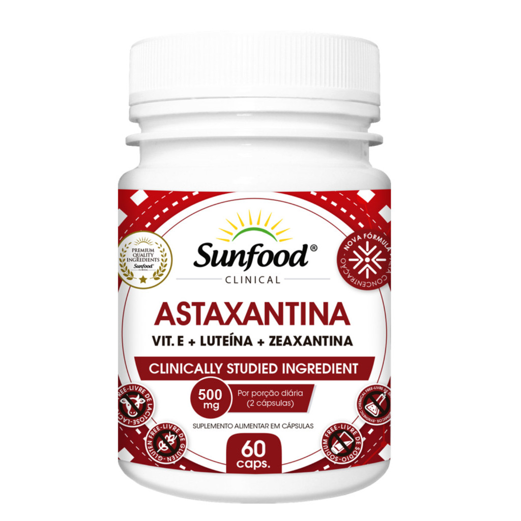 Astaxantina Vit. E + Luteína + Zeaxantina - Sunfood